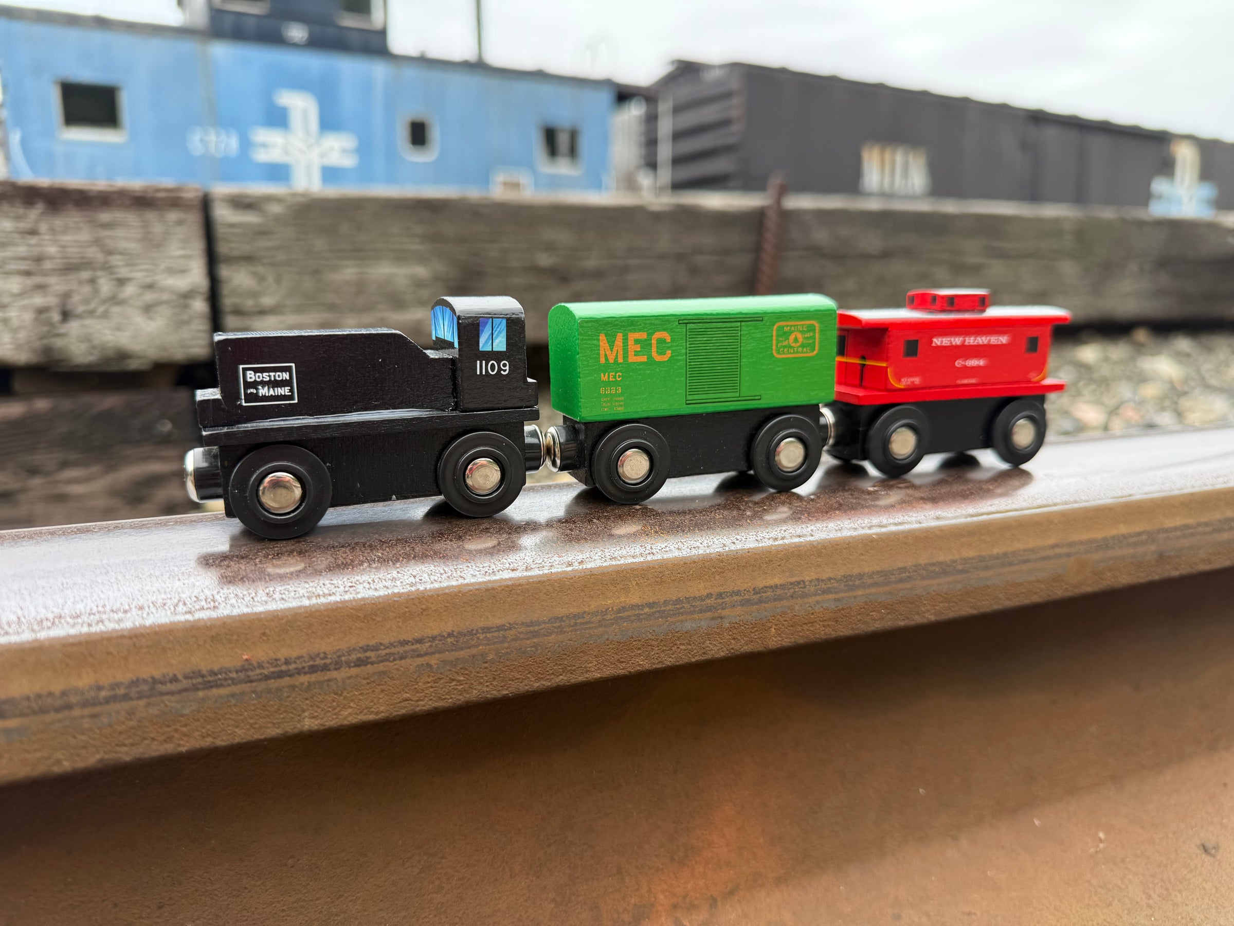 New England RR Wooden Freight Set | Railroad Museum of New England